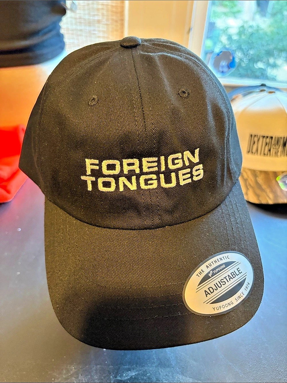 Foreign Tongues Classic Black Adjustable Cap